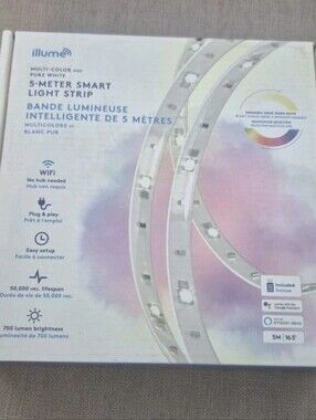 illume 5-Meter Smart Light Strip - White & Multi-Color WIFI Multicolor Dimmable
